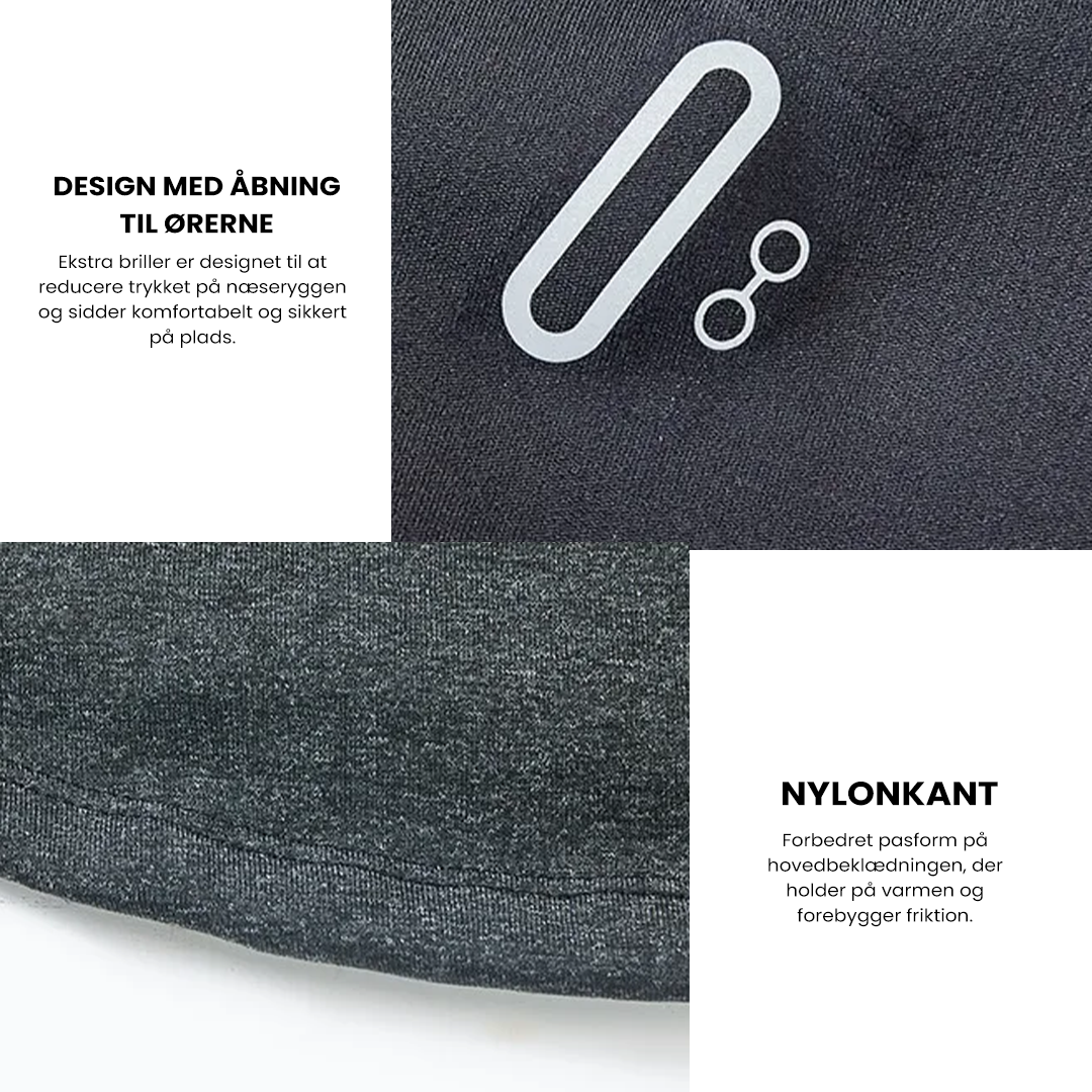 Vindtæt cykelbalaklava – termisk hals- og ansigtsdækning